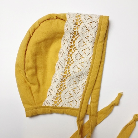 Other - Mustard Lace Bonnet